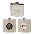 6 Oz. Stainless Steel Designer Hip Flask